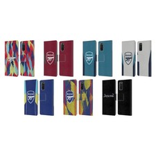 OFFICIAL ARSENAL FC TRAINING PATTERNS LEATHER BOOK CASE FOR SAMSUNG PHONES 1