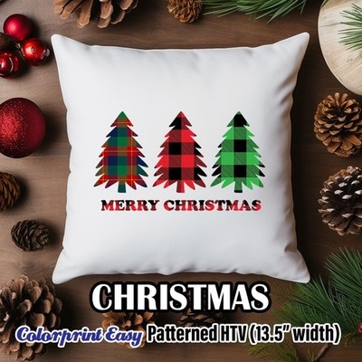 Christmas Patterned HTV 13.5'' ROLL **FREE SHIPPING**