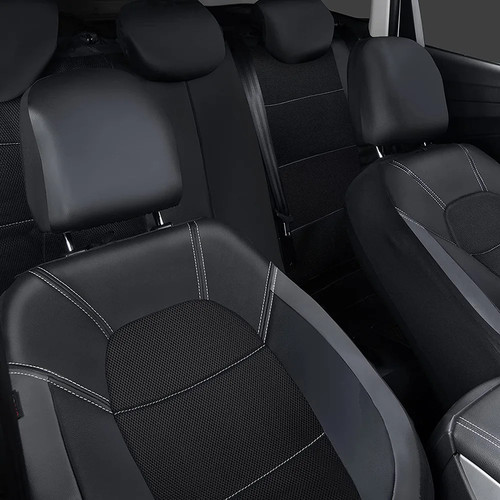9 Pieces/set Car Seat Cover Car Leather Breathable Fabric Universal Pu Leather - Picture 3 of 22