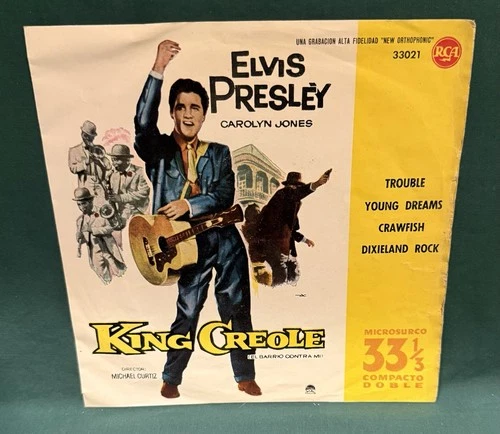Elvis Presley RCA Compact 33 King Creole 33021 EP Spain 1961 Original