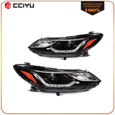 Headlights Assembly For 2016-2019 Chevy Cruze w/LED DRL Left+Right