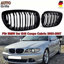K�hlergrill Performance Schwarz glanz f�r BMW E46 Coupe Cabrio Facelift ab 2003