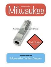 Milwaukee Tool 45-34-9051 1/4" In. Drive 13mm Metric 6-Point Deep Socket