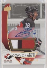 2019 Upper Deck Team Canada Juniors Premium Swatch /199 Ryan Suzuki #70 Auto lt5