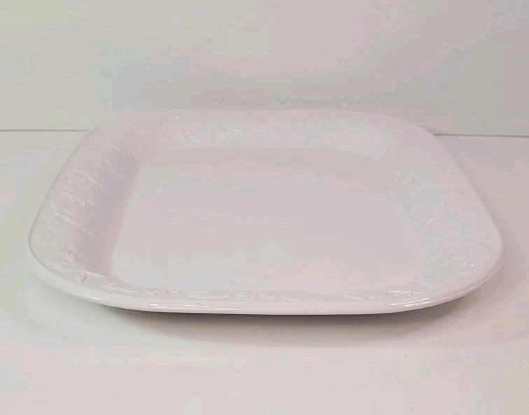 Corning Vineyard Trellis H15 Rectangle Serving Platter 15" x 11.5" White  - Изображение 3 из 4