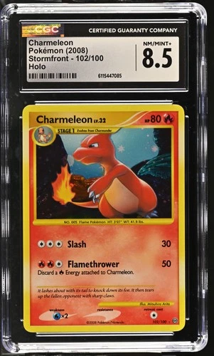 Pokemon Charmeleon Stormfront 102/100 Holo CGC 8.5