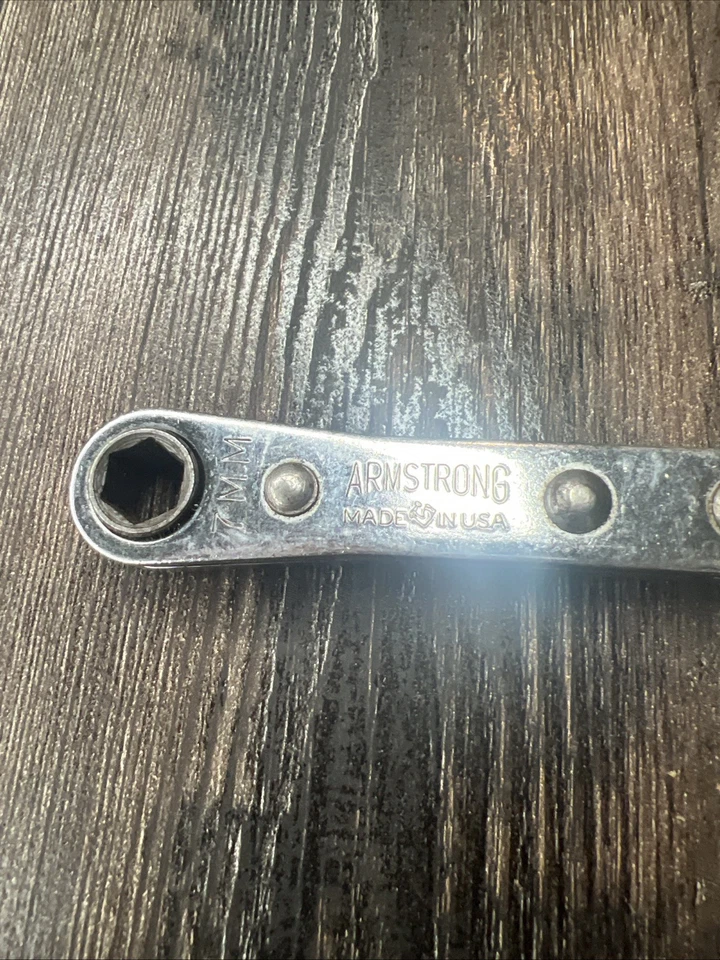 Llave de caja de trinquete de 6 puntos Armstrong 54-587 7 x 8 mm EE. UU. Foto 3 de 4