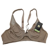 Body by Wacoal 65124 Racerback Underwire Bra Size 36B Beige Front Close NWT