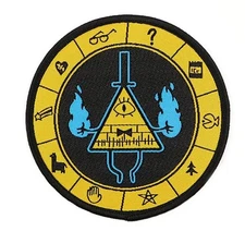 Gravity Falls Bill Cipher 2.95” Tall Round Embroidered Patch