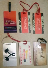 LOT (6) IN-N-OUT BURGER EMPLOYEE CONFERENCE BADGES HAWAII BORA BORA VIENNA ETC.