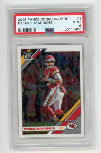 2019 Donruss Optic Patrick Mahomes II #1 PSA 9 MINT (GS)