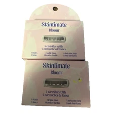 Lot of 2 Skintimate Bloom Cartridge Refills - 4 Blades in Each, Total of 8 - NEW