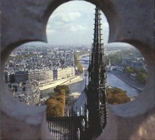 Vintage Paris Notre-Dame Cathedral View Postcard Lyna Talgo 758 France