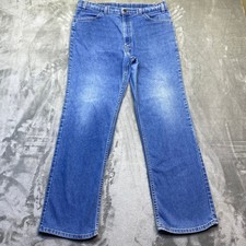 VTG Levi's Action Jeans Mens Blue Denim Straight Leg Pants Sz 38 Fits 34" 2004