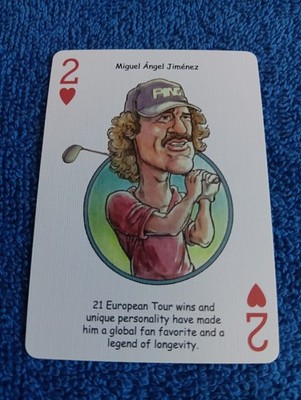 Miguel Angel Jimenez Card 2026 Hero Decks Golf Heroes Playing Card Rare Golf