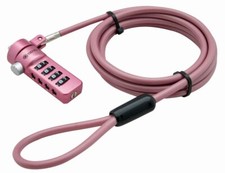Pink Notebook/Laptop Combination Lock Security Cable