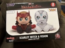 Marvel Studios Wanda Vision Scarlet Witch  Vision Kuricha Chibi Plush