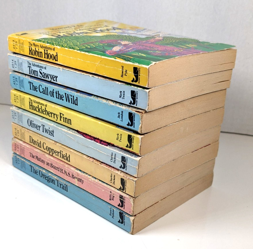 MOBY BOOKS Vintage Illustrated Classic Editions Series 1979 Mini PB 4513-4523
