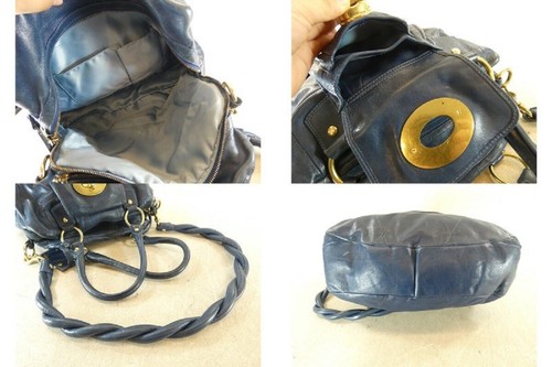 Coach Kira Limited Edition Quilted Leather Satchel, Blue - Picture 10 of 11