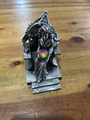 KING ARTHUR CHESS ''DRAGON QUEEN'' PIECE PEWTER SWAROVSKI CRYSTAL GORHAM Fantasy 3