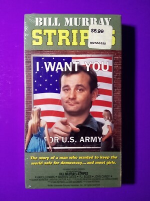 Stripes [VHS 1981]  Bill Murray; Harold Ramis; John Candy (With Watermark)