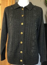 Bobbie Brooks Women s Cardigan Sz S Gold Butt...