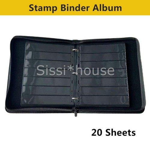 Stamp Album Stock, 20 Sheets 7 Strip Pages, Storage Capacity 9 Binder Holes NEW - Picture 7 of 14