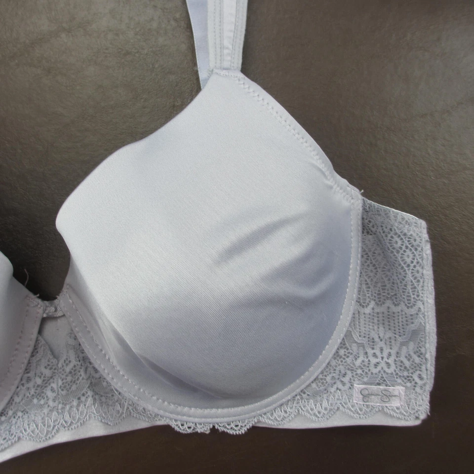 Sujetador Jessica Simpson 42C púrpura acolchado con aros cierre ajustable trasero Foto 4 de 4