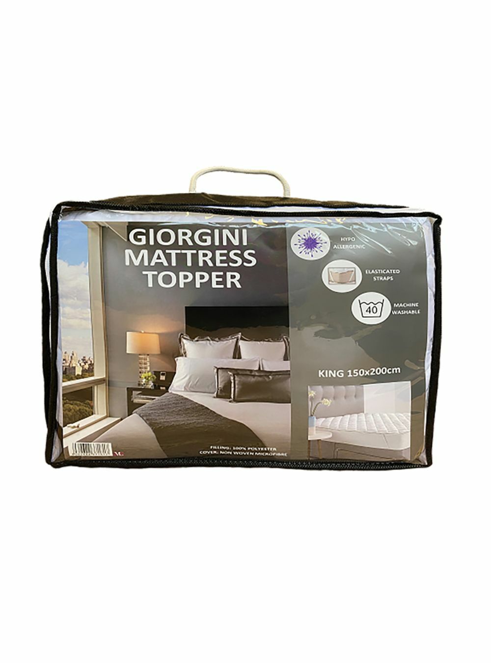 Mattress Topper, non-woven microfibre, Hypo-allergenic, soft, Single bed