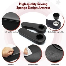Nokins Golf Cart Armrest With Cup Holder For Ezgoclub Caryamaha-1 Inch Square