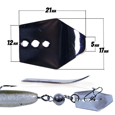 Chatterbait Blades Fransenköder Blinker Spinner Jigspinner Raubfisch Angelköder