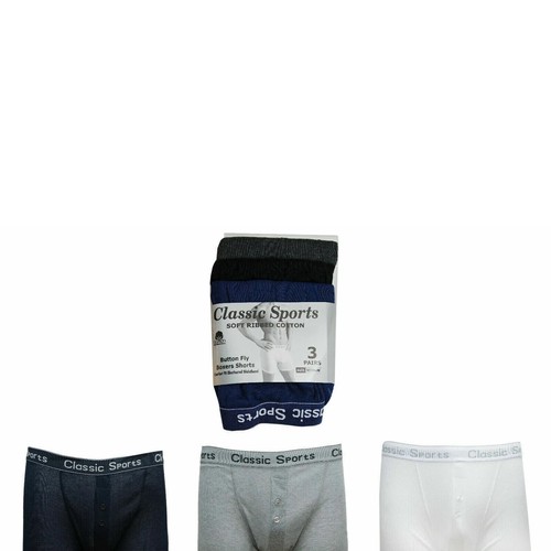 Calzoncillos boxer para hombre ropa interior calzoncillos parte inferior cintura elástica botón mosca elástico - Imagen 5 de 5