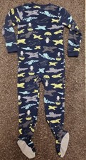 CARTERS Plane Fleece Snap Blanket Sleeper Footed Pajamas