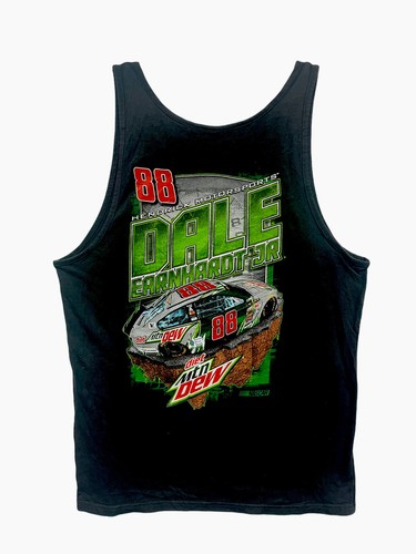 Dale Earnhardt Jr 88 Diet Mountain Dew Muscle Tank Top T-Shirt Size Medium