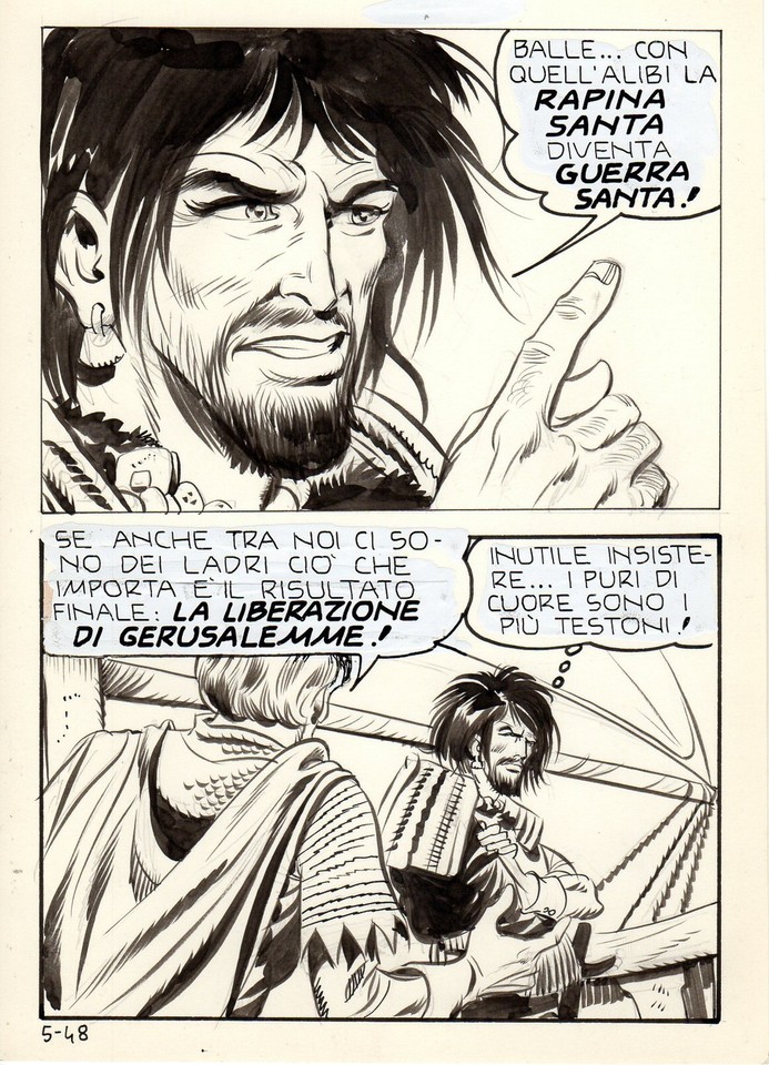 LEONE FROLLO - ORIGINAL LUCIFER TABLE Comic Art