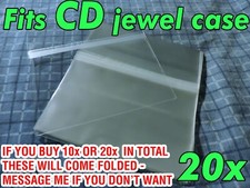 20x CD Standard Jewel Case Resealable Sleeves Protective Plastic Sleeve OPP Bags