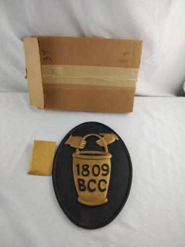 BUCKS COUNTY: Authentic Insurance Company Fire Mark- PLAQUE/MARKER BU # US BC-1