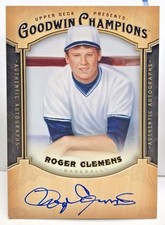 Roger Clemens 2016 UD Goodwin Champions 2014 Update Autograph Auto SSP - 1:4,352