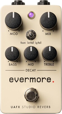 Universal Audio Uafx Evermore Studio Reverb Guitar Effects Pedal