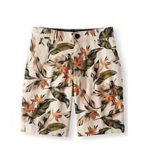 Boys Flat Front Shorts Adjustable Waist Cotton Blend Size 10