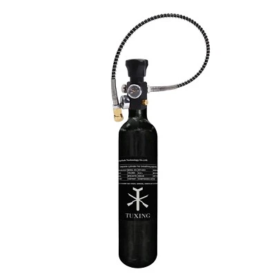 TUXING 300Bar Pcp Luft Tank 0.42L Carbon Fiber Scuba HPA Tank mit Füllstation