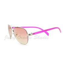 Women's Small Size Pilot Sunglasses Petite Half Rim UV400