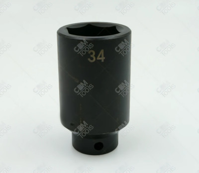SK Hand Tools 34284 - 1/2'' Dr. 34mm 6pt Deep Metric Impact Socket