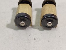 Spielzeug antik - Räder 20 mm schwarz Bakelit 4 Stück original DDR (50)