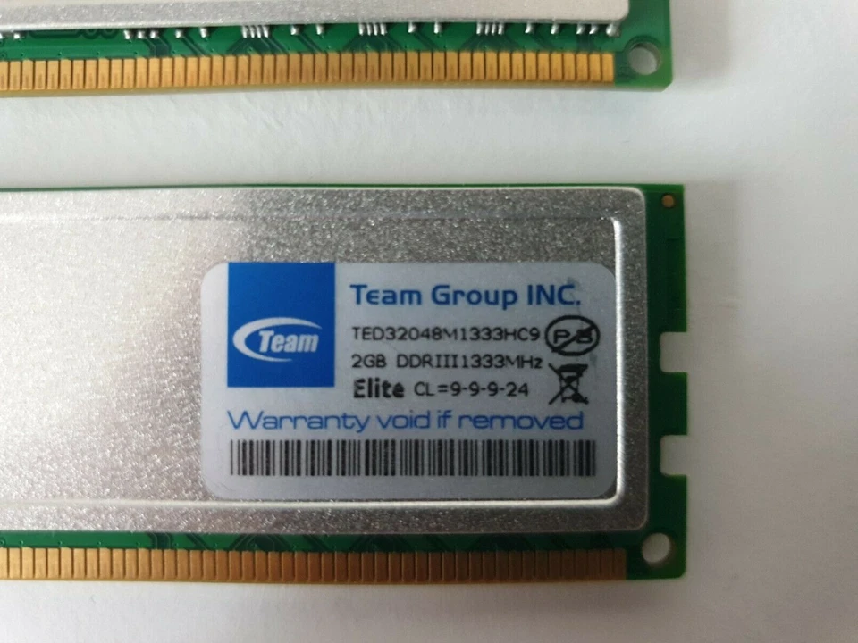 Team Group Elite TED32048M1333HC9 4GB (2x2GB) PC3-10600 DDR3 1333 Desktop RAM - Image 3 of 3