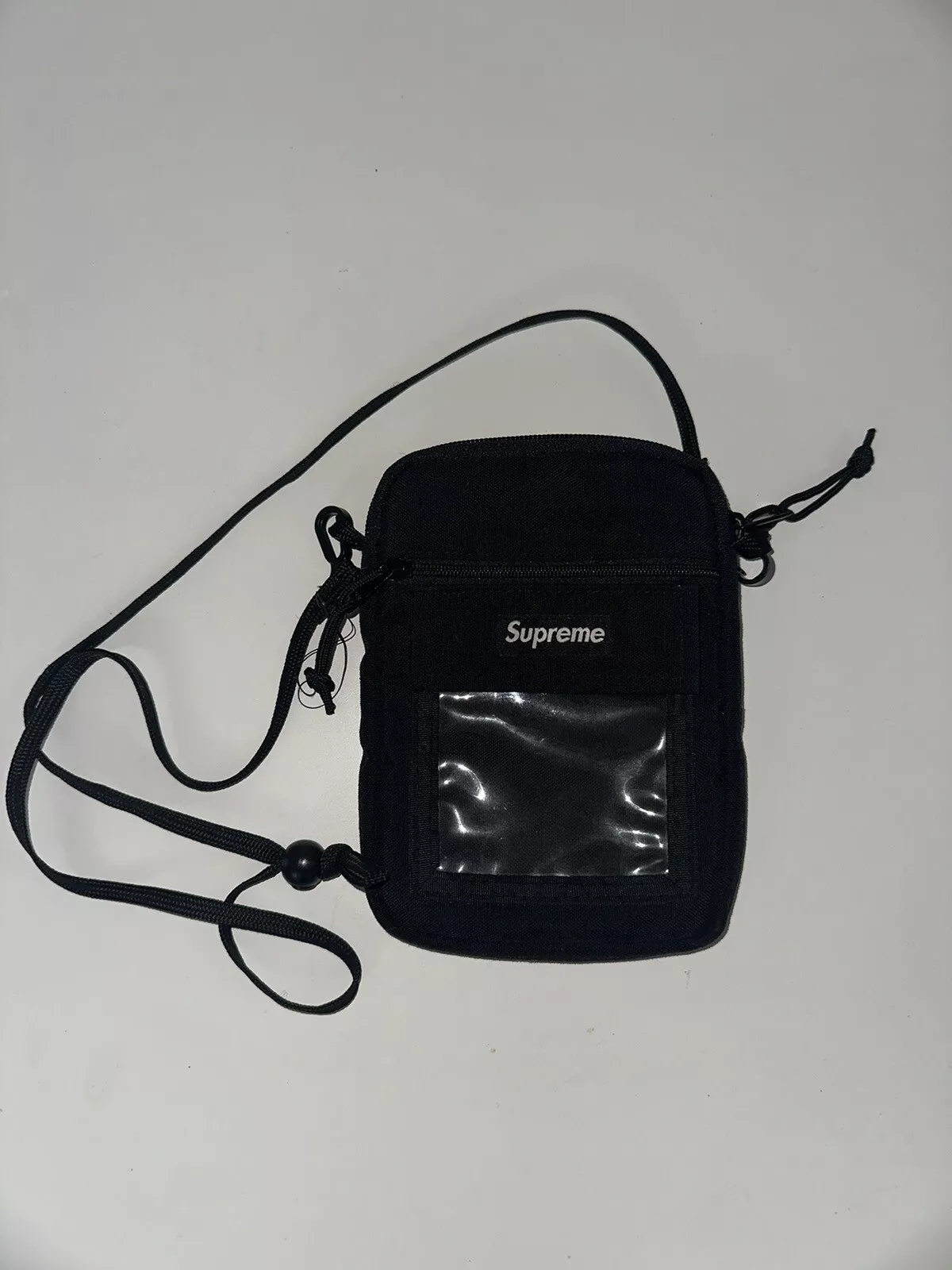 Sac utilitaire Supreme noir SS19 *bon état * sac bandoulière authentique