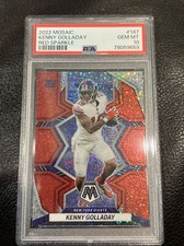 2022 Panini Mosaic Kenny Golladay #147 Red Sparkle Prizm SSP Giants PSA 10