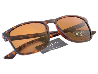Sean John Matte Tortoise Shell Sunglasses with Amber Brown  display picture 2