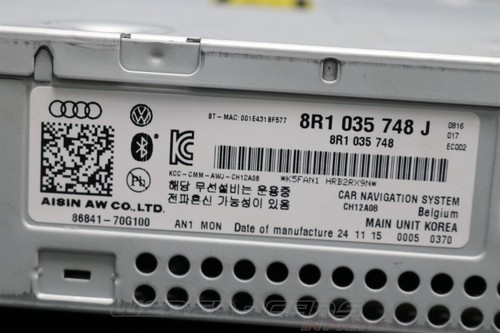 8R1035748J MMI 3G+ MAIN UNIT KOREA navi Multimedia GPS OEM Audi Q5 8R FACELIFT - 第 11/18 張圖片