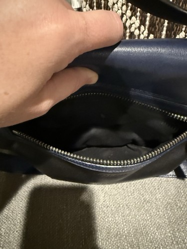 *Coach* Tracolla con patta in pelle nera blu legacy usato in ottime condizioni - Foto 9 di 24